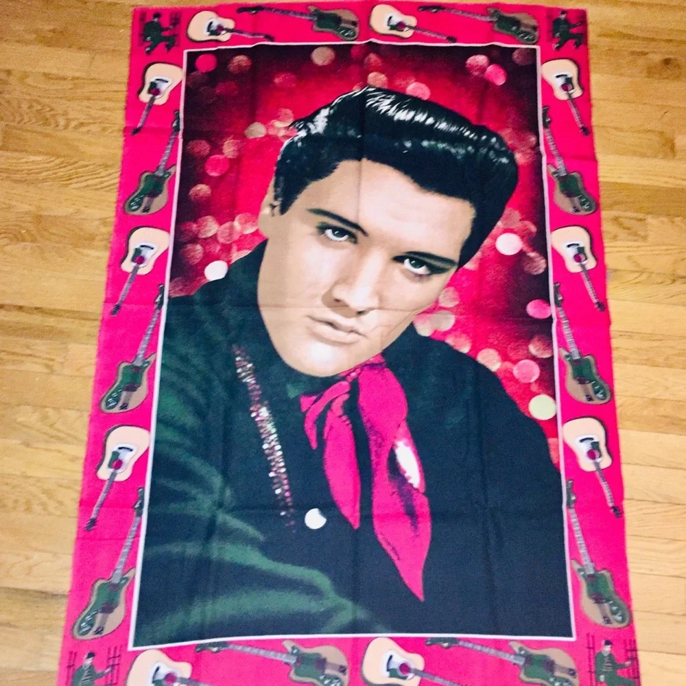 VINTAGE ELVIS PRESLEY 100% cotton wall hanging